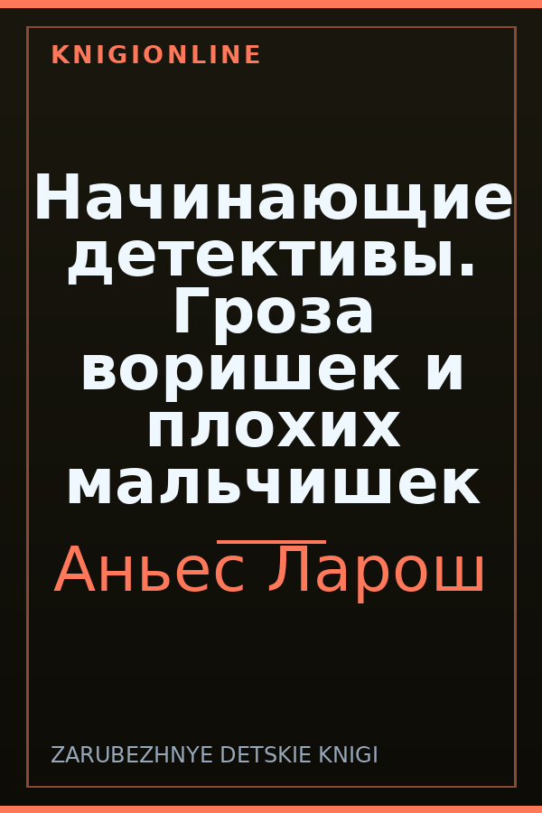 Обложка книги Начинающие детективы. Гроза воришек и плохих мальчишек