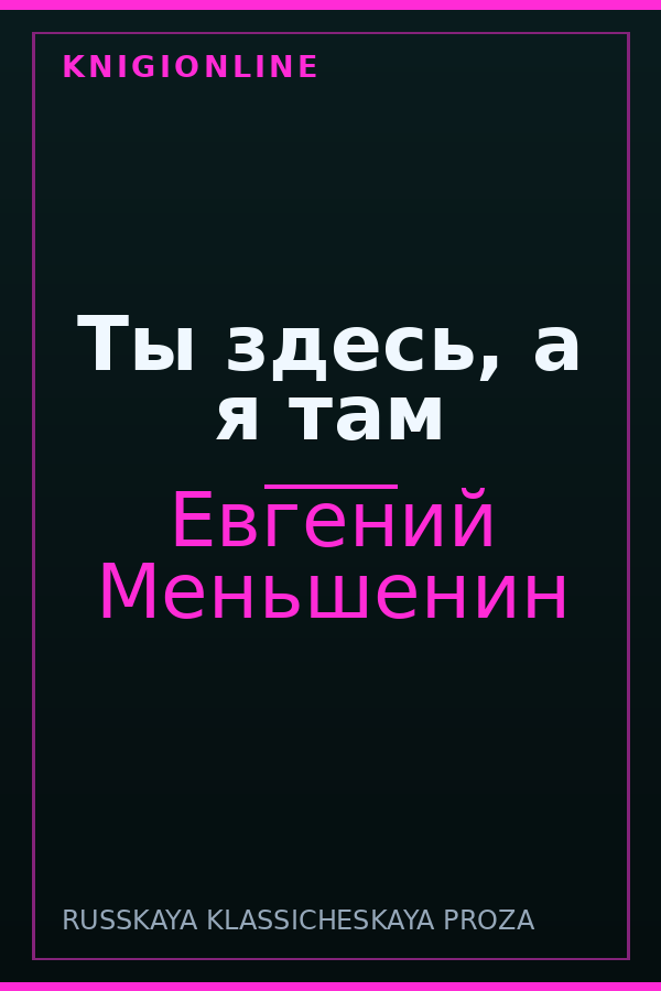 Обложка книги Ты здесь, а я там