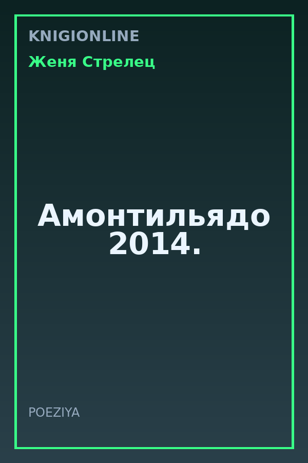 Обложка книги Амонтильядо 2014.