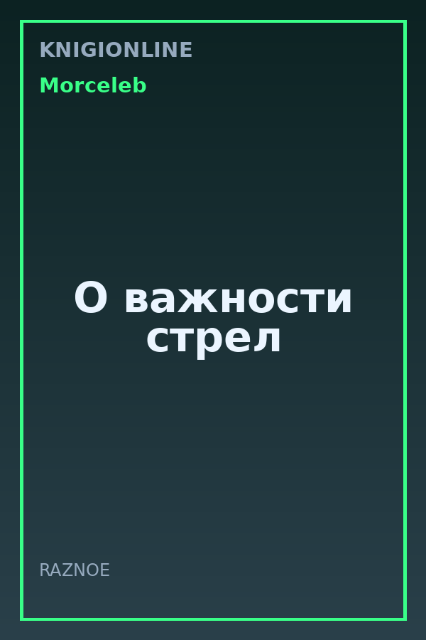Обложка книги О важности стрел