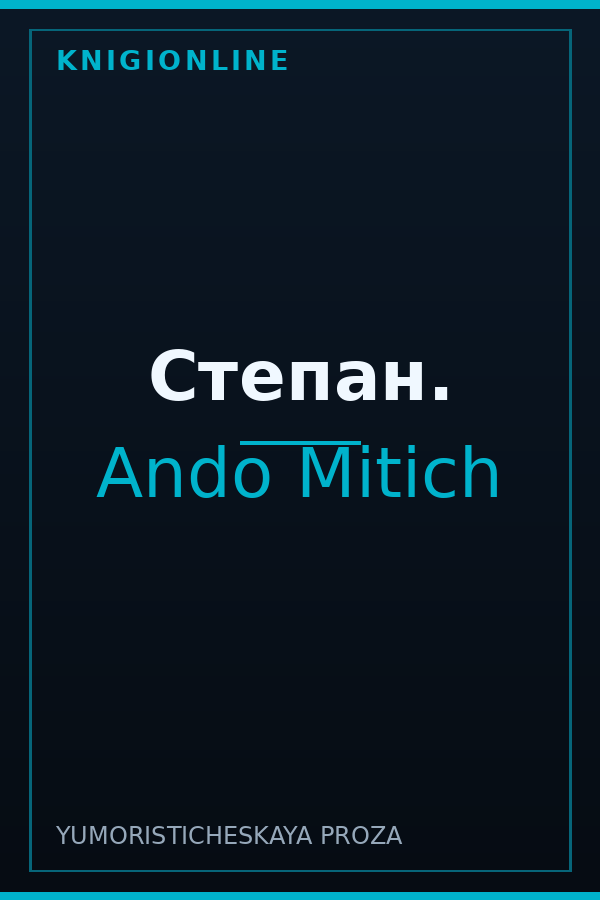 Обложка книги Степан.
