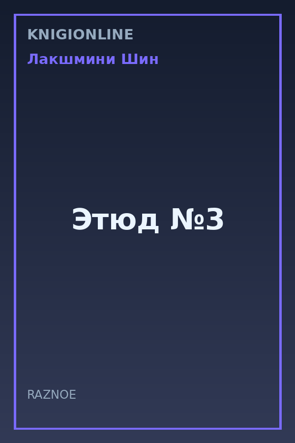 Обложка книги Этюд №3