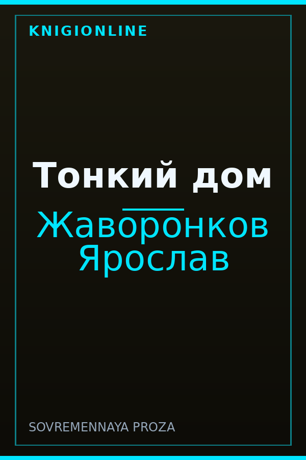 Обложка книги Тонкий дом