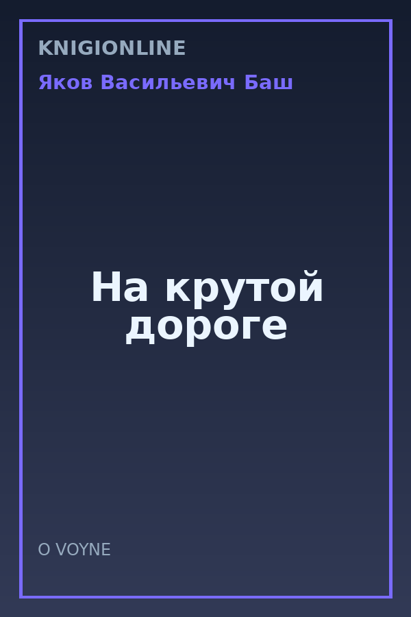 Обложка книги На крутой дороге