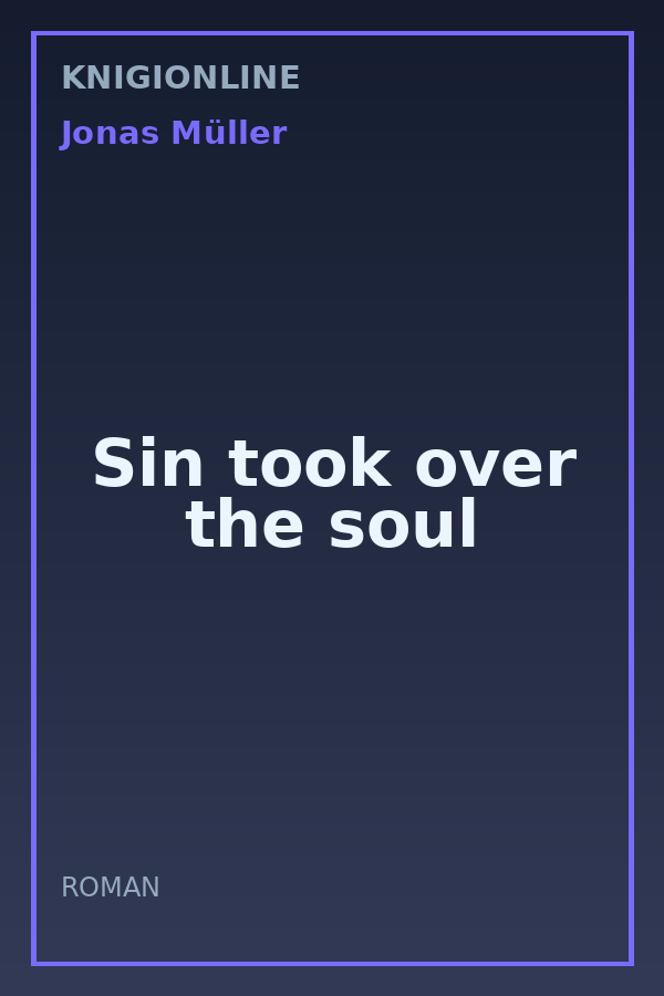 Обложка книги Sin took over the soul