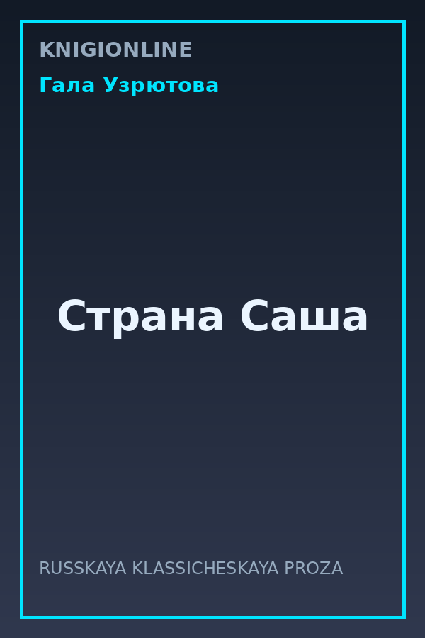 Обложка книги Страна Саша