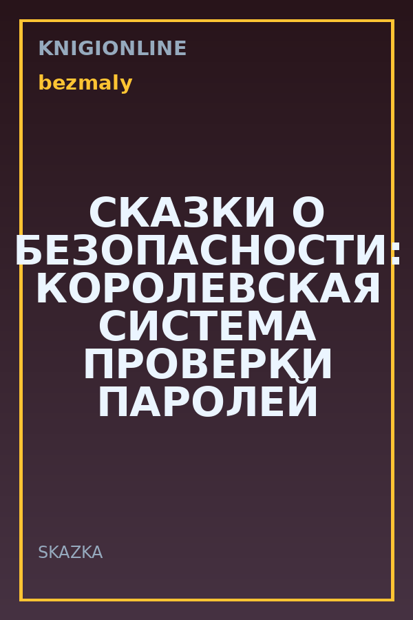 Обложка книги СКАЗКИ О БЕЗОПАСНОСТИ: КОРОЛЕВСКАЯ СИСТЕМА ПРОВЕРКИ ПАРОЛЕЙ