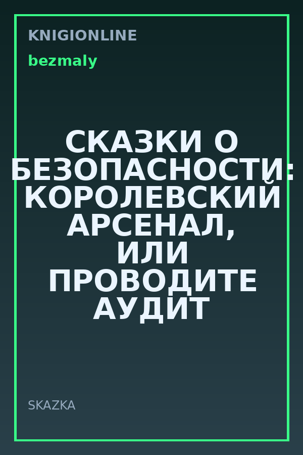 Обложка книги СКАЗКИ О БЕЗОПАСНОСТИ: КОРОЛЕВСКИЙ АРСЕНАЛ, ИЛИ ПРОВОДИТЕ АУДИТ ВОВРЕМЯ