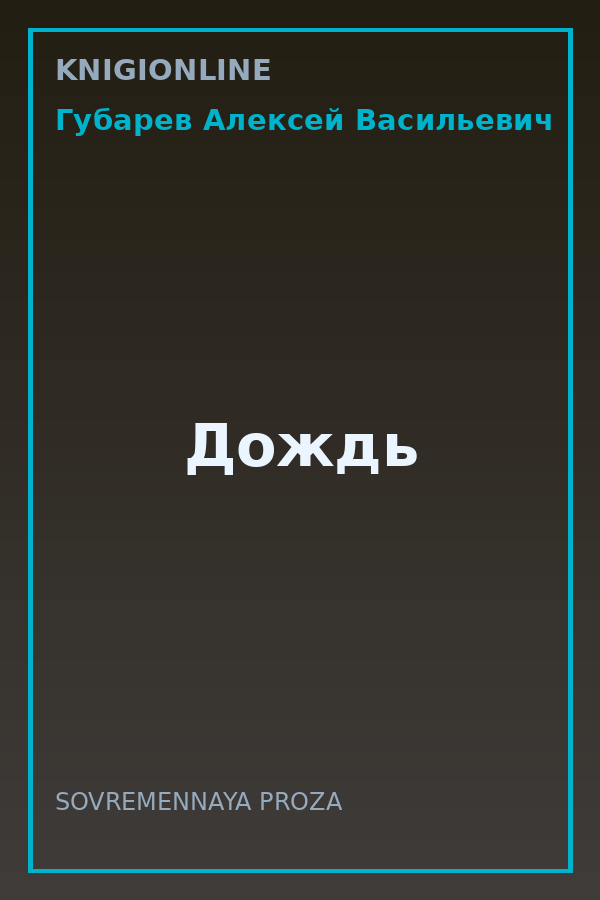 Обложка книги Дождь