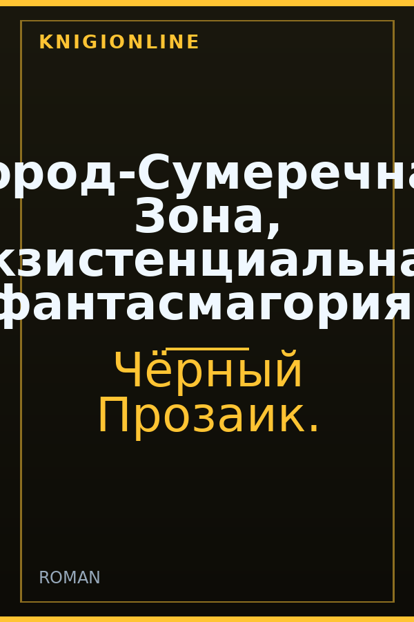 Обложка книги Город-Сумеречная Зона, экзистенциальная фантасмагория.