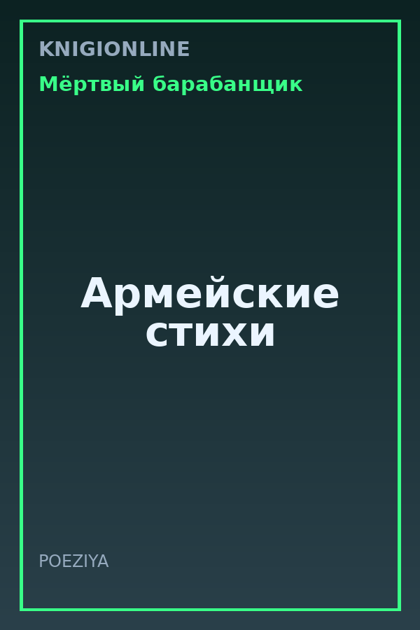 Обложка книги Армейские стихи