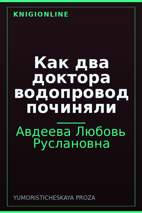 Обложка книги Как два доктора водопровод починяли