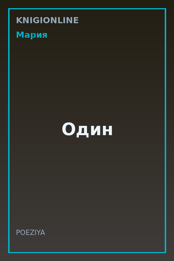 Обложка книги Один