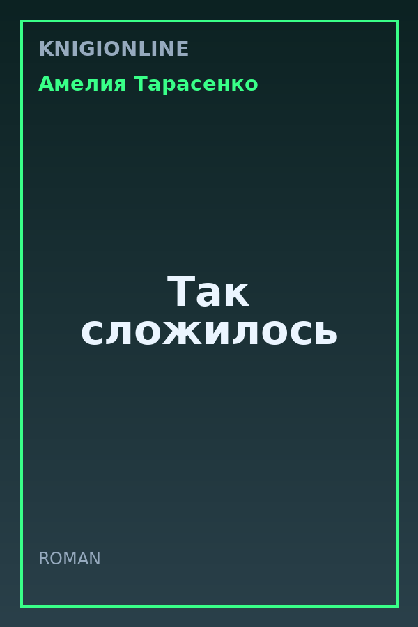 Обложка книги Так сложилось