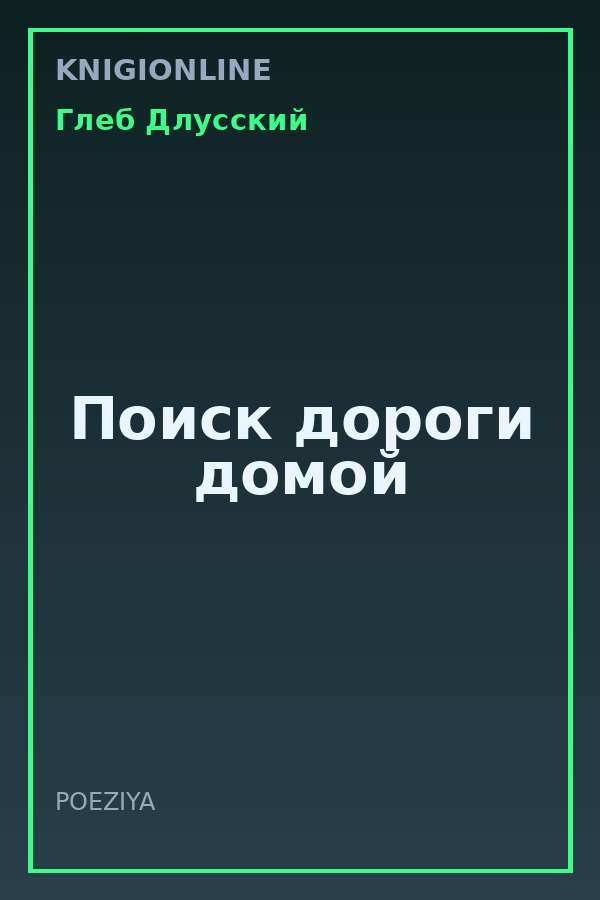 Обложка книги Поиск дороги домой