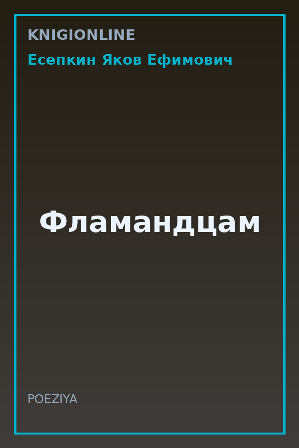 Обложка книги Фламандцам