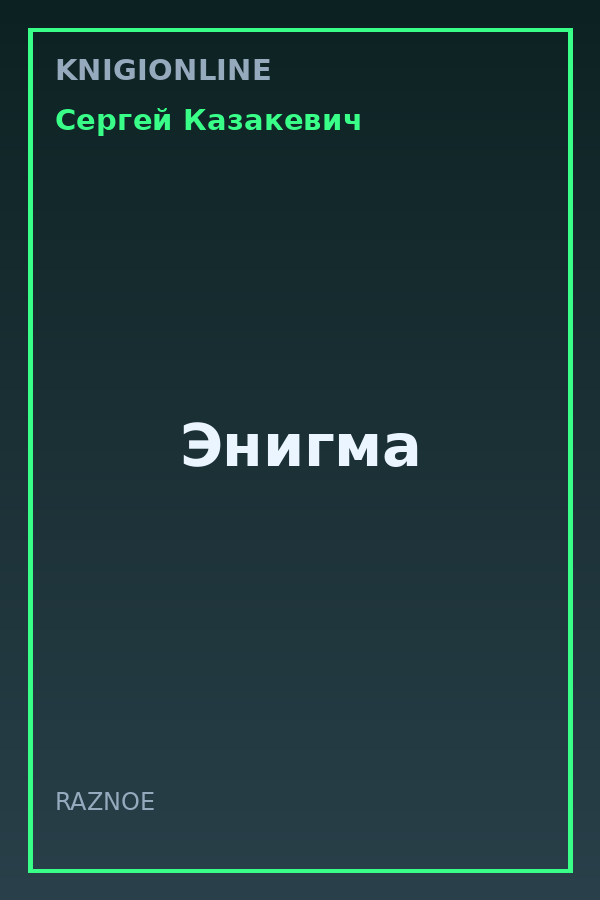 Обложка книги Энигма