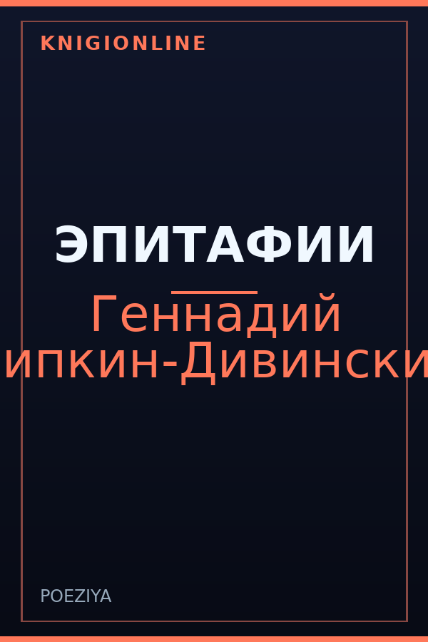 Обложка книги ЭПИТАФИИ