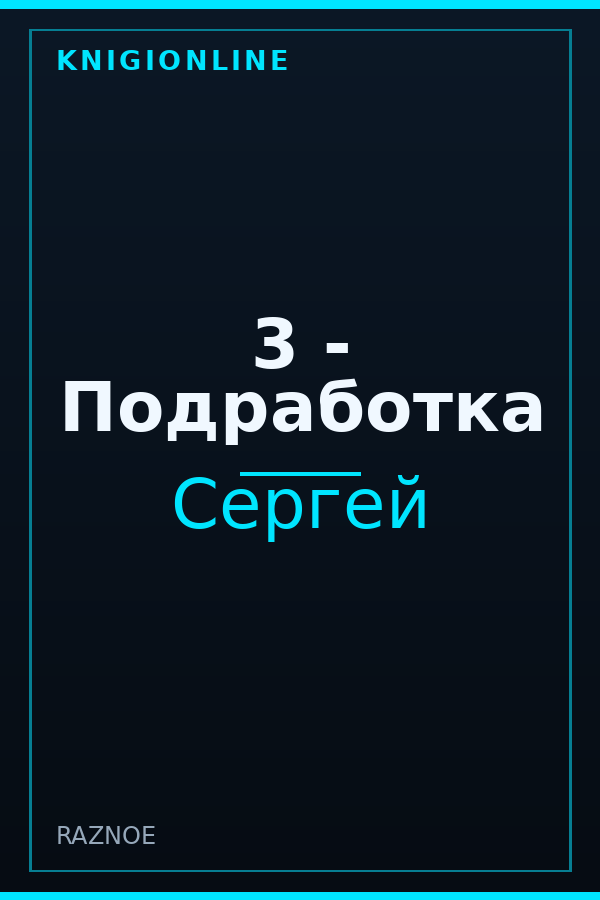 Обложка книги 3 - Подработка