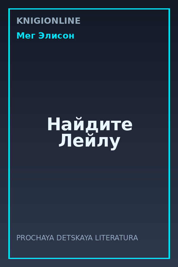 Обложка книги Найдите Лейлу