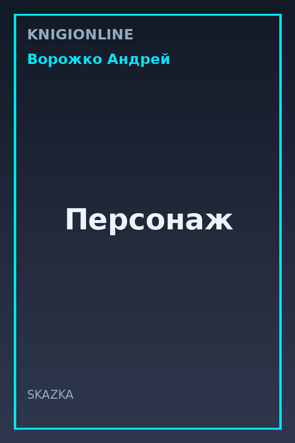 Обложка книги Персонаж