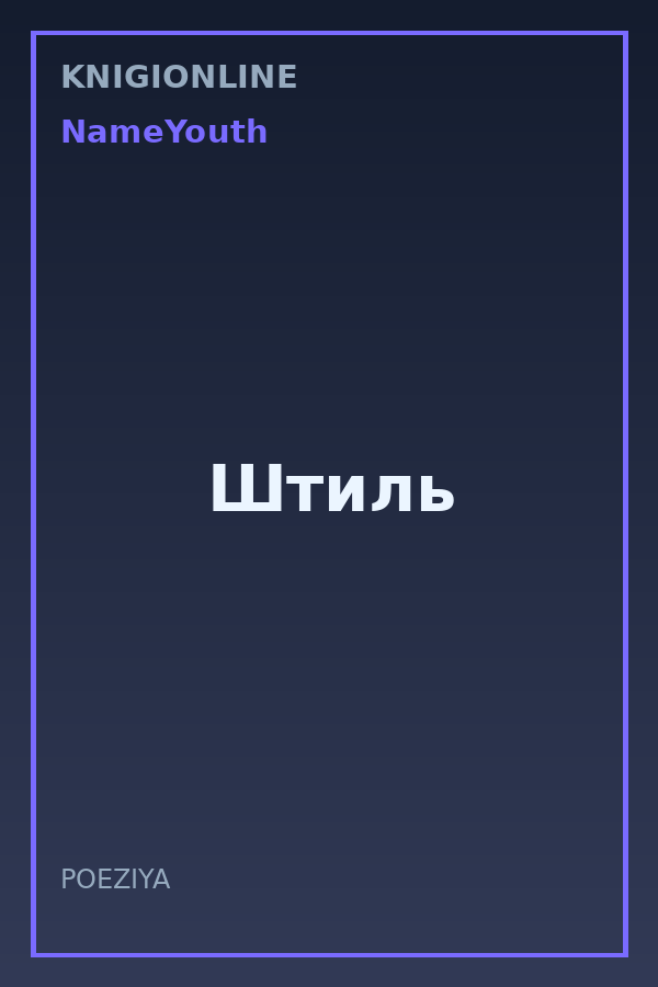 Обложка книги Штиль