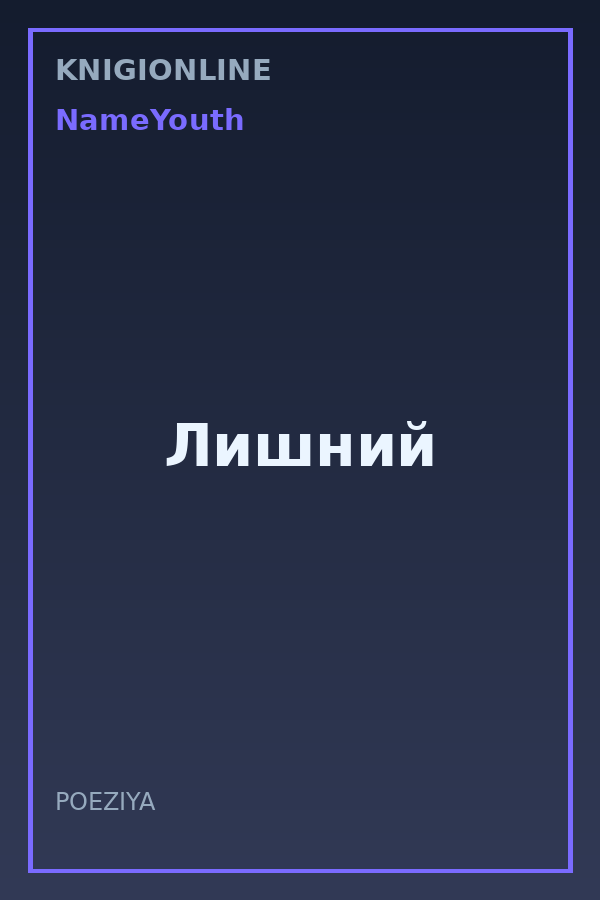 Обложка книги Лишний
