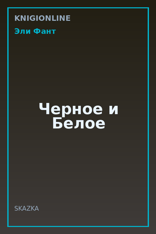 Обложка книги Черное и Белое