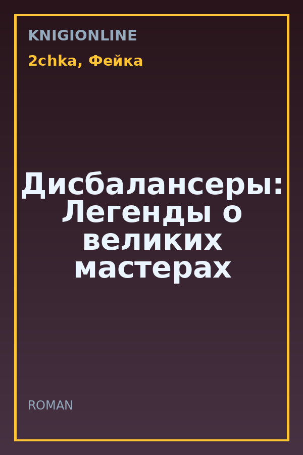 Обложка книги Дисбалансеры: Легенды о великих мастерах