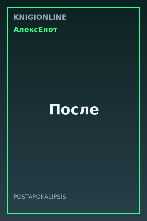 Обложка книги После