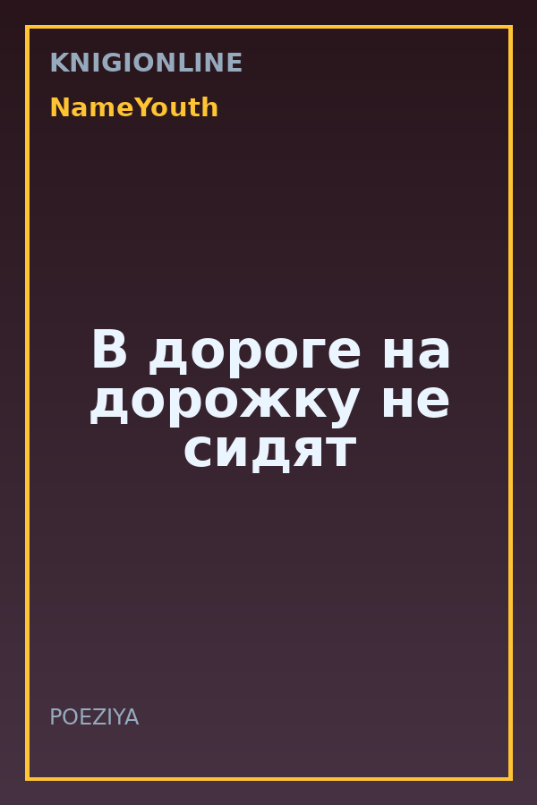 Обложка книги В дороге на дорожку не сидят