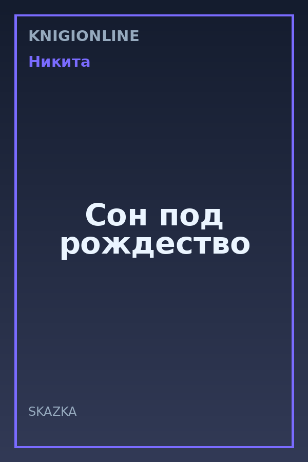 Обложка книги Сон под рождество