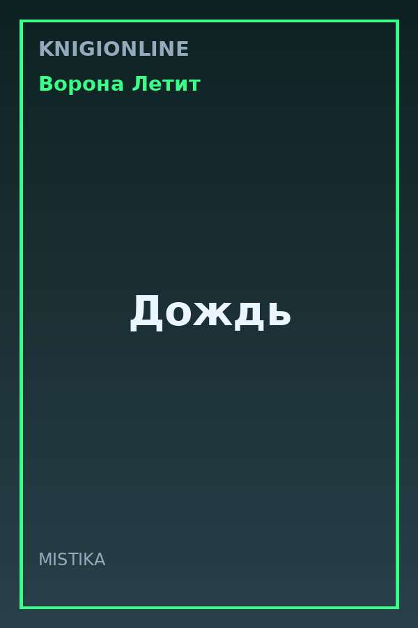 Обложка книги Дождь
