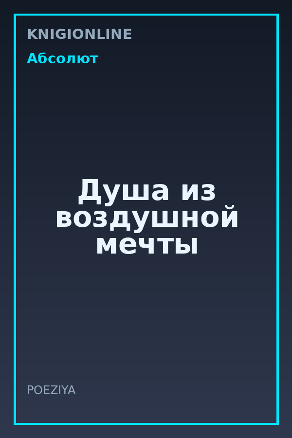 Обложка книги Душа из воздушной мечты