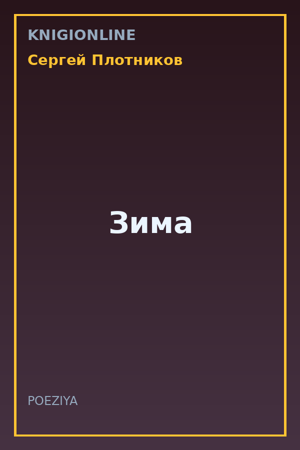 Обложка книги Зима