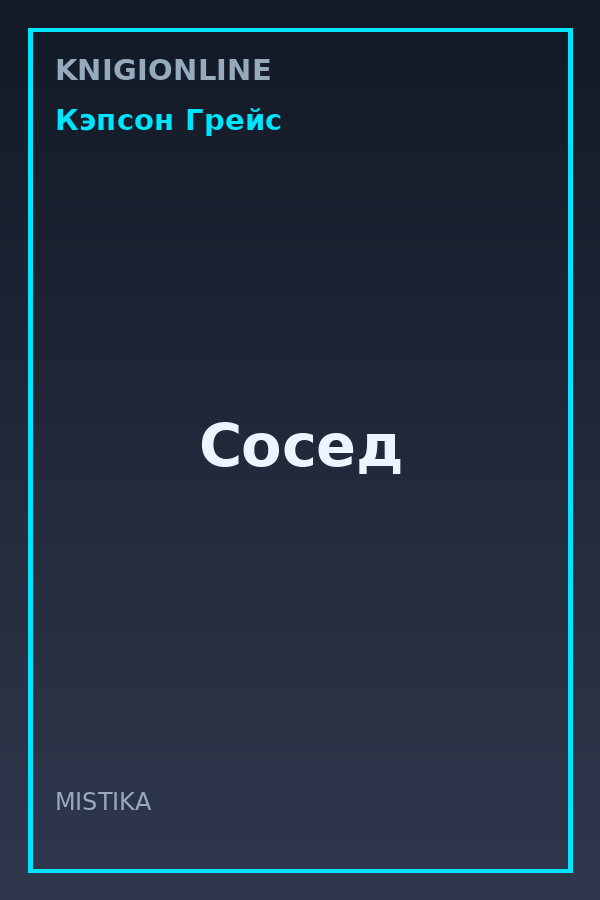 Обложка книги Сосед
