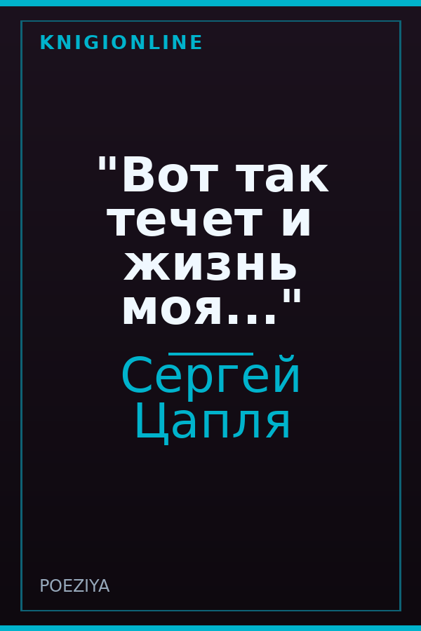 Обложка книги "Вот так течет и жизнь моя..."