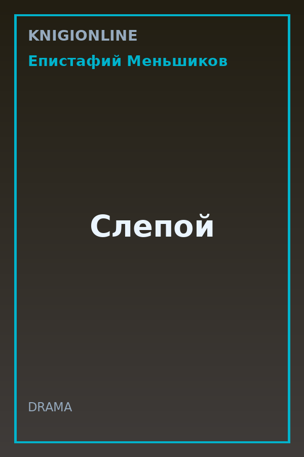 Обложка книги Слепой