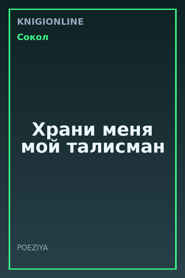 Обложка книги Храни меня мой талисман