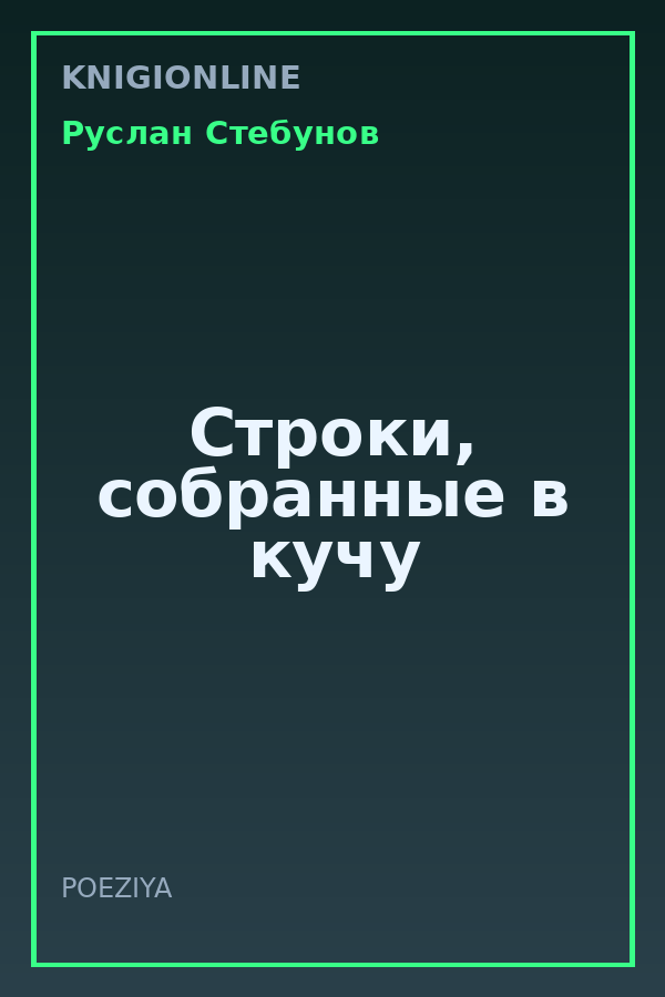 Обложка книги Строки, собранные в кучу