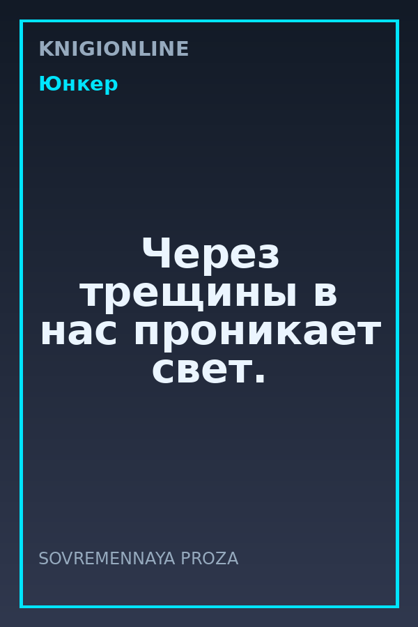 Обложка книги Через трещины в нас проникает свет.
