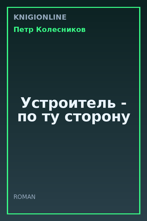 Обложка книги Устроитель - по ту сторону