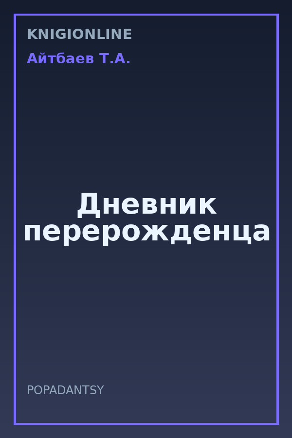 Обложка книги Дневник перерожденца
