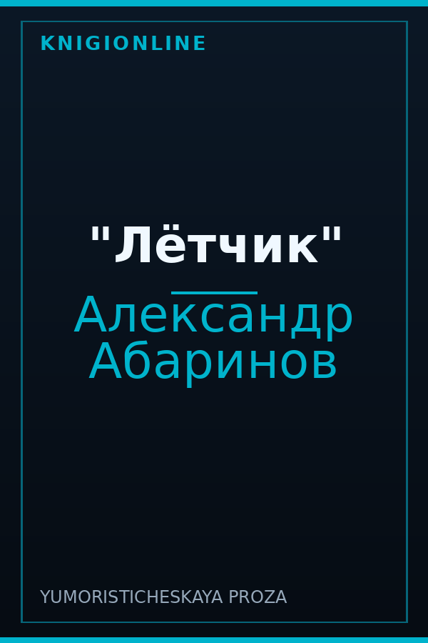 Обложка книги "Лётчик"