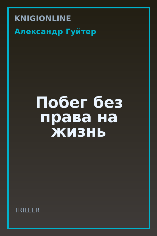 Обложка книги Побег без права на жизнь