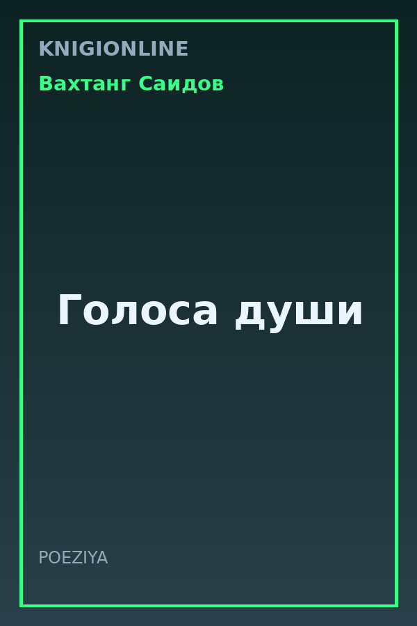 Обложка книги Голоса души