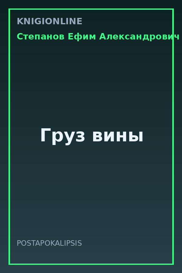 Обложка книги Груз вины