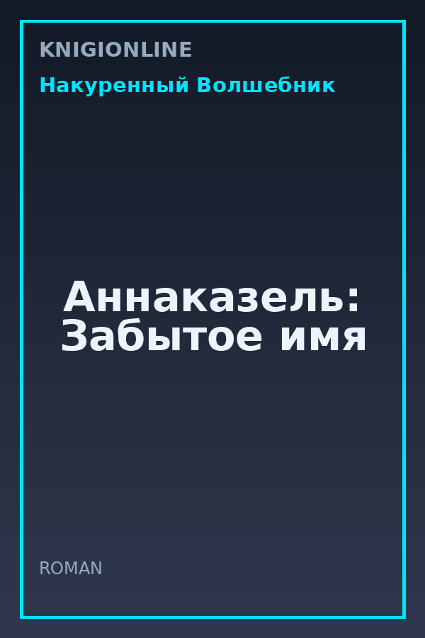 Обложка книги Аннаказель: Забытое имя