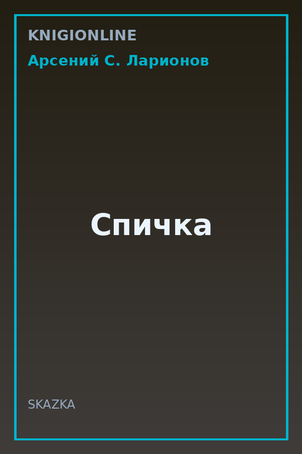 Обложка книги Спичка