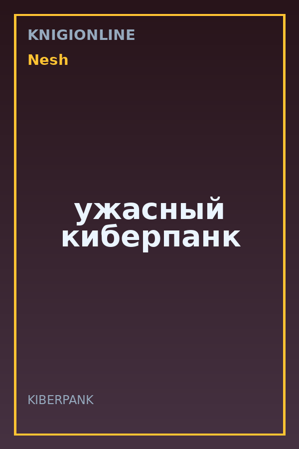 Обложка книги ужасный киберпанк